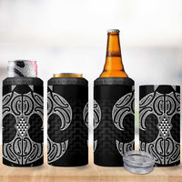 Ma Maori Ta Moko Poutama Art 4 in 1 Can Cooler Tumbler LT9 - Polynesian Pride