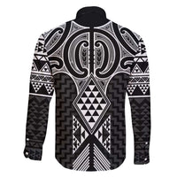Ma Maori Ta Moko Poutama Art Family Matching Off Shoulder Maxi Dress and Hawaiian Shirt