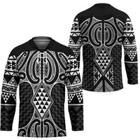 Ma Maori Ta Moko Poutama Art Hockey Jersey LT9 - Polynesian Pride