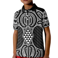 Ma Maori Ta Moko Poutama Art Kid Polo Shirt
