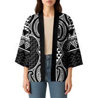 Ma Maori Ta Moko Poutama Art Kimono - Polynesian Pride