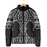 Ma Maori Ta Moko Poutama Art Padded Jacket - Polynesian Pride