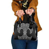 Ma Maori Ta Moko Poutama Art Shoulder Handbag