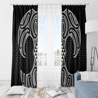 Ma Maori Ta Moko Poutama Art Window Curtain