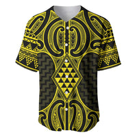Mahi-dawg Maori Ta Moko Poutama Art Baseball Jersey
