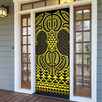 Mahi-dawg Maori Ta Moko Poutama Art Door Cover - Polynesian Pride