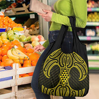 Mahi-dawg Maori Ta Moko Poutama Art Grocery Bag LT9 - Polynesian Pride