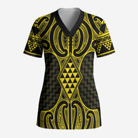 Mahi-dawg Maori Ta Moko Poutama Art Scrub Top - Polynesian Pride