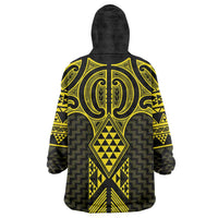 Mahi-dawg Maori Ta Moko Poutama Art Wearable Blanket Hoodie LT9 - Polynesian Pride
