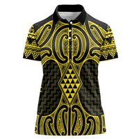Mahi-dawg Maori Ta Moko Poutama Art Women Polo Shirt