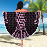 Mawhero Maori Ta Moko Poutama Art Beach Blanket LT9 - Polynesian Pride