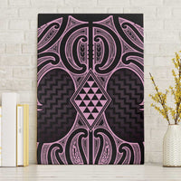 Mawhero Maori Ta Moko Poutama Art Canvas Wall Art LT9 Without Frame Pink - Polynesian Pride