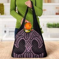 Mawhero Maori Ta Moko Poutama Art Grocery Bag LT9 - Polynesian Pride