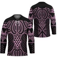 Mawhero Maori Ta Moko Poutama Art Hockey Jersey LT9 - Polynesian Pride