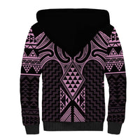 Mawhero Maori Ta Moko Poutama Art Sherpa Hoodie LT9 - Polynesian Pride