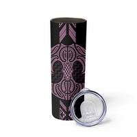 Mawhero Maori Ta Moko Poutama Art Skinny Tumbler