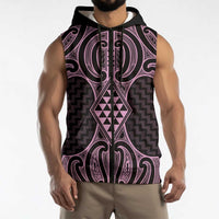Mawhero Maori Ta Moko Poutama Art Sleeveless Zip Hoodie LT9 - Polynesian Pride