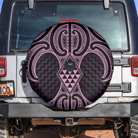 Mawhero Maori Ta Moko Poutama Art Spare Tire Cover