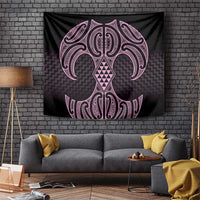 Mawhero Maori Ta Moko Poutama Art Tapestry