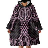 Mawhero Maori Ta Moko Poutama Art Wearable Blanket Hoodie LT9 - Polynesian Pride