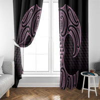 Mawhero Maori Ta Moko Poutama Art Window Curtain