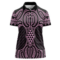 Mawhero Maori Ta Moko Poutama Art Women Polo Shirt