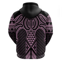Mawhero Maori Ta Moko Poutama Art Zip Hoodie