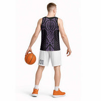 Waiporoporo Maori Ta Moko Poutama Art Basketball Jersey - Polynesian Pride