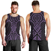 Waiporoporo Maori Ta Moko Poutama Art Men Tank Top LT9 - Polynesian Pride