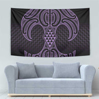 Waiporoporo Maori Ta Moko Poutama Art Tapestry