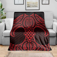 Whero Maori Ta Moko Poutama Art Blanket LT9 - Polynesian Pride
