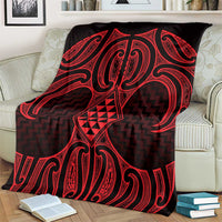 Whero Maori Ta Moko Poutama Art Blanket LT9 - Polynesian Pride