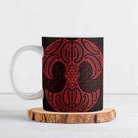 Whero Maori Ta Moko Poutama Art Ceramic Mug - Polynesian Pride