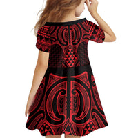Whero Maori Ta Moko Poutama Art Family Matching Long Sleeve Bodycon Dress and Hawaiian Shirt