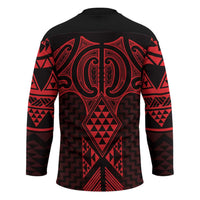 Whero Maori Ta Moko Poutama Art Hockey Jersey LT9 - Polynesian Pride