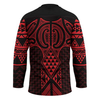 Whero Maori Ta Moko Poutama Art Hockey Jersey - Polynesian Pride