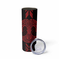 Whero Maori Ta Moko Poutama Art Skinny Tumbler