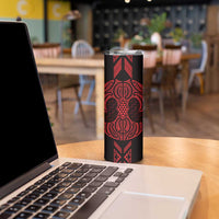 Whero Maori Ta Moko Poutama Art Skinny Tumbler