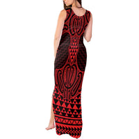 Whero Maori Ta Moko Poutama Art Tank Maxi Dress