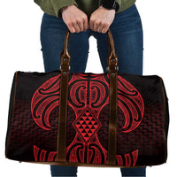Whero Maori Ta Moko Poutama Art Travel Bag - Polynesian Pride