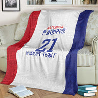 New Zealand Rugby Pacific Personalised Blanket Maori Style Tribal Tapa Pattern