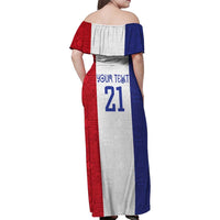 New Zealand Rugby Pacific Personalised Family Matching Off Shoulder Maxi Dress and Hawaiian Shirt Maori Style Tribal Tapa Pattern