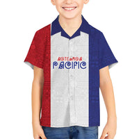 New Zealand Rugby Pacific Personalised Kid Hawaiian Shirt Maori Style Tribal Tapa Pattern