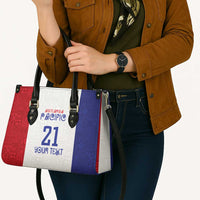 New Zealand Rugby Pacific Personalised Leather Bag Maori Style Tribal Tapa Pattern - Polynesian Pride