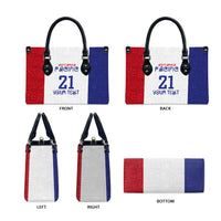 New Zealand Rugby Pacific Personalised Leather Bag Maori Style Tribal Tapa Pattern - Polynesian Pride