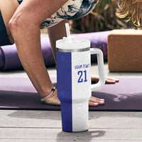 New Zealand Rugby Pacific Personalised Tumbler With Handle Maori Style Tribal Tapa Pattern