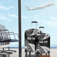 New Zealand Rugby Pacific Personalised Luggage Cover All Black Maori Pasifika Fern Pattern