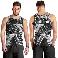 New Zealand Rugby Pacific Personalised Men Tank Top All Black Maori Pasifika Fern Pattern