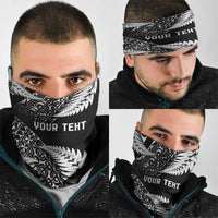 New Zealand Rugby Pacific Personalised Neck Gaiter All Black Maori Pasifika Fern Pattern - Polynesian Pride