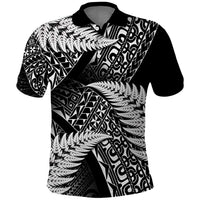 New Zealand Rugby Pacific Personalised Polo Shirt All Black Maori Pasifika Fern Pattern
